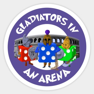 Gladiators in an Arena Sticker